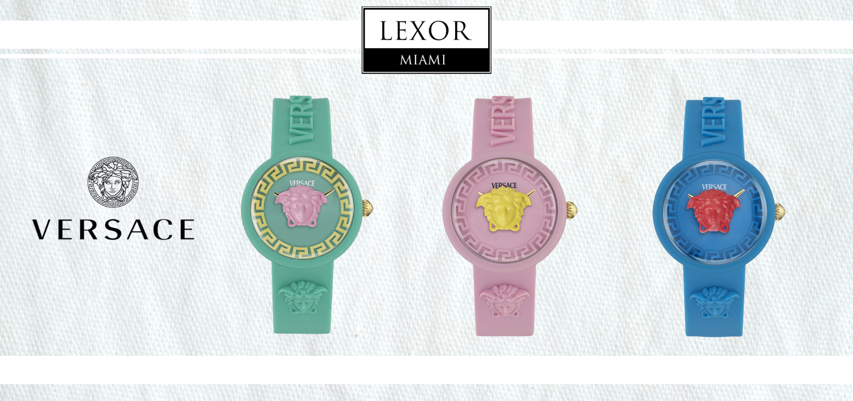 Shop Versace Medusa Pop Silicone Watch | Lexor Miami