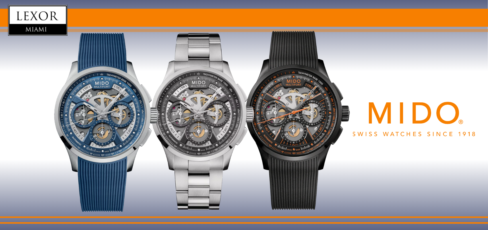 ※mahalo※ MIDO Multifort Skeleton Chronograph - Accuracy in Bold Look