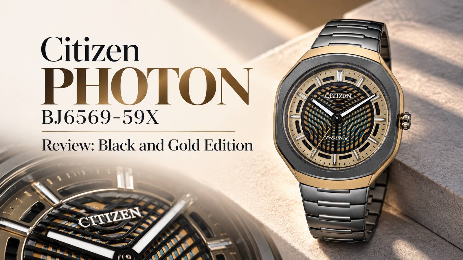 Citizen PHOTON BJ6569-59X Review: Black and Gold Edition – Lexor Miami