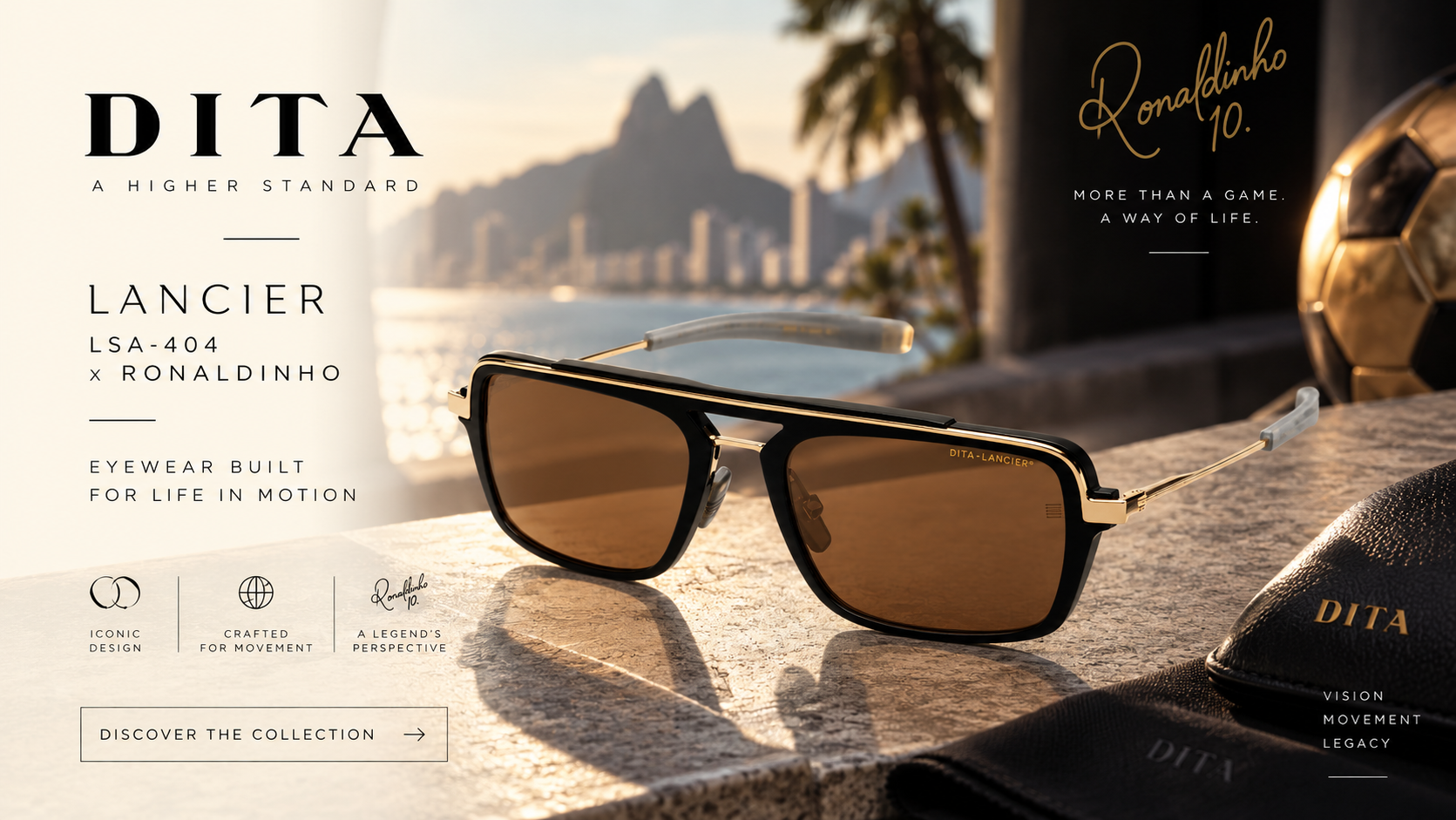 DITA Lancier LSA-404 x Ronaldinho | Lexor Miami Authorized Dealer