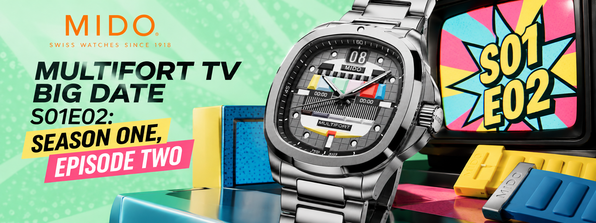 スマートフォン本体 midomido Mido Multifort TV Big Date S01E02 | Lexor Miami