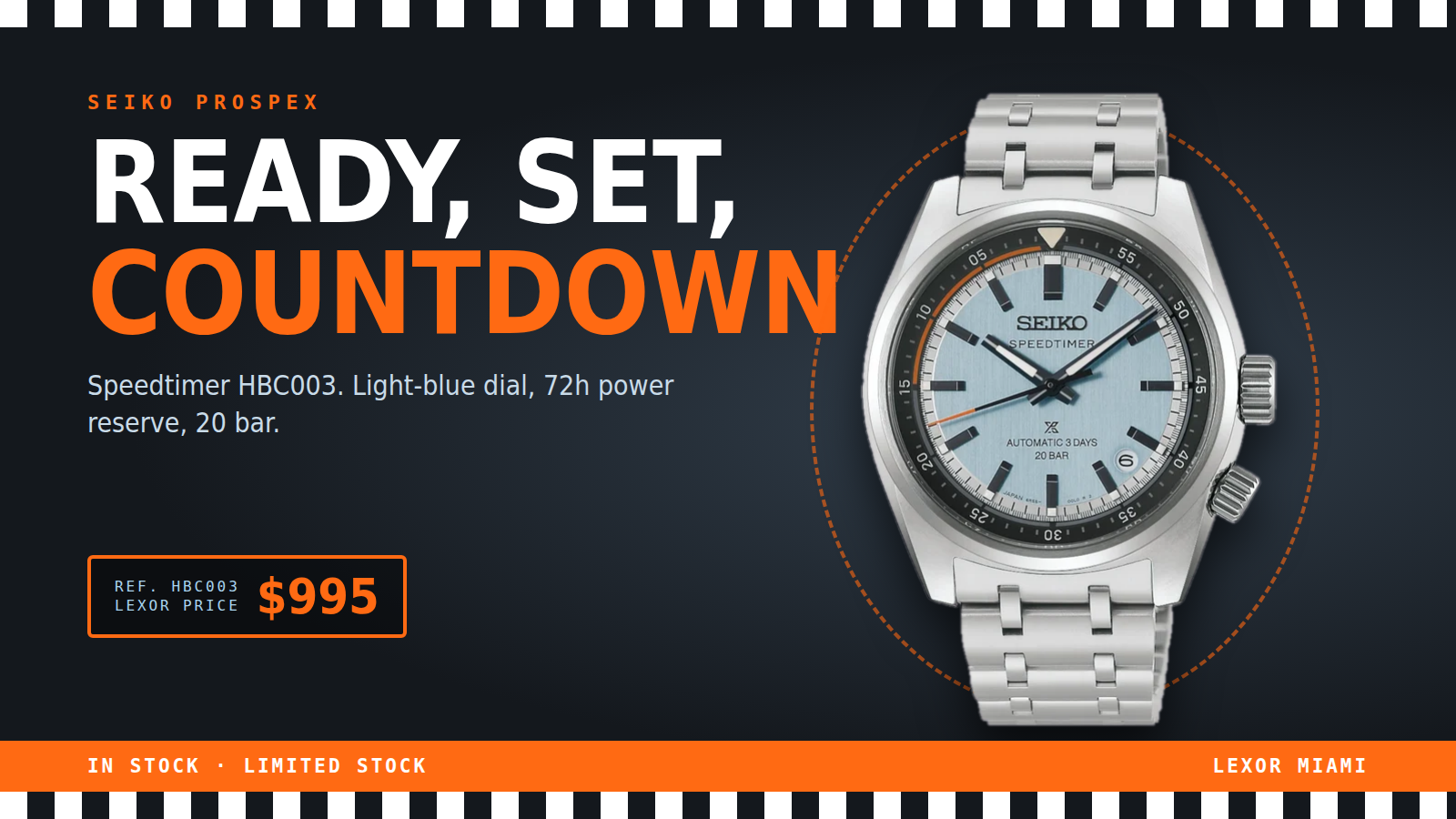 Seiko Prospex Speedtimer HBC003 Countdown Watch | Lexor Miami