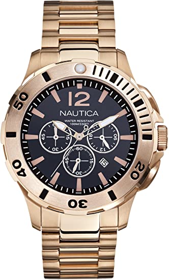 Nautica N27524G Dive Style Chronograph Men Watches Lexor Miami display picture 1