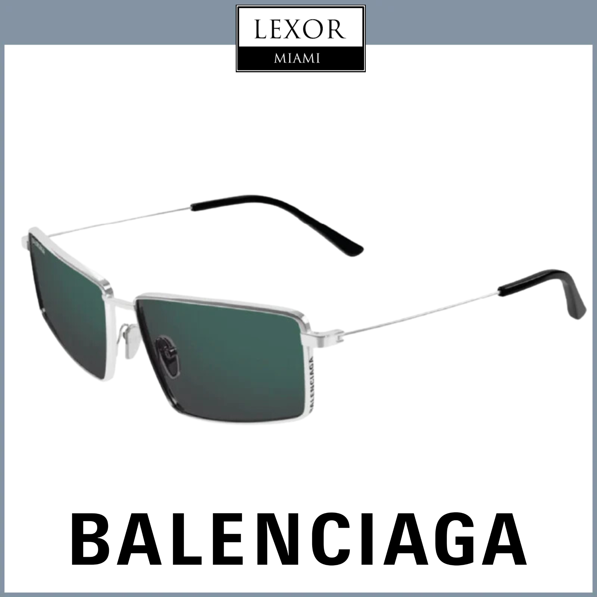 Balenciaga BB0195S-003 62 Sunglass MAN METAL – Lexor Miami