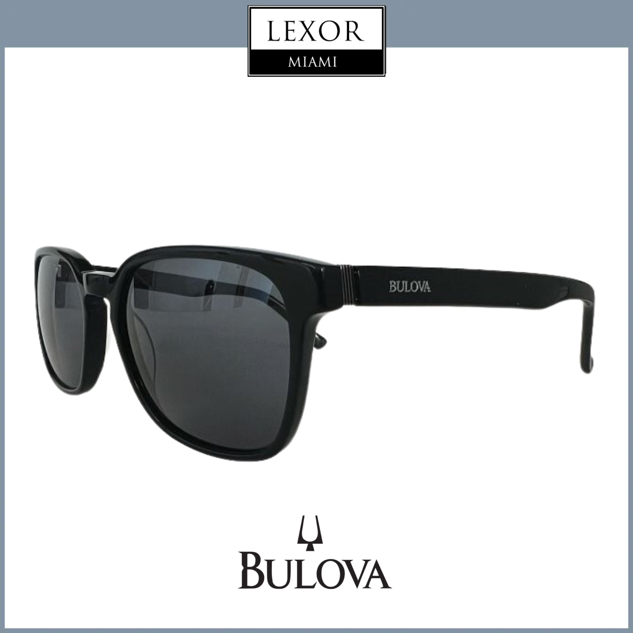 Bulova Sunglasses 55 19/140 Black – Lexor Miami display picture 2