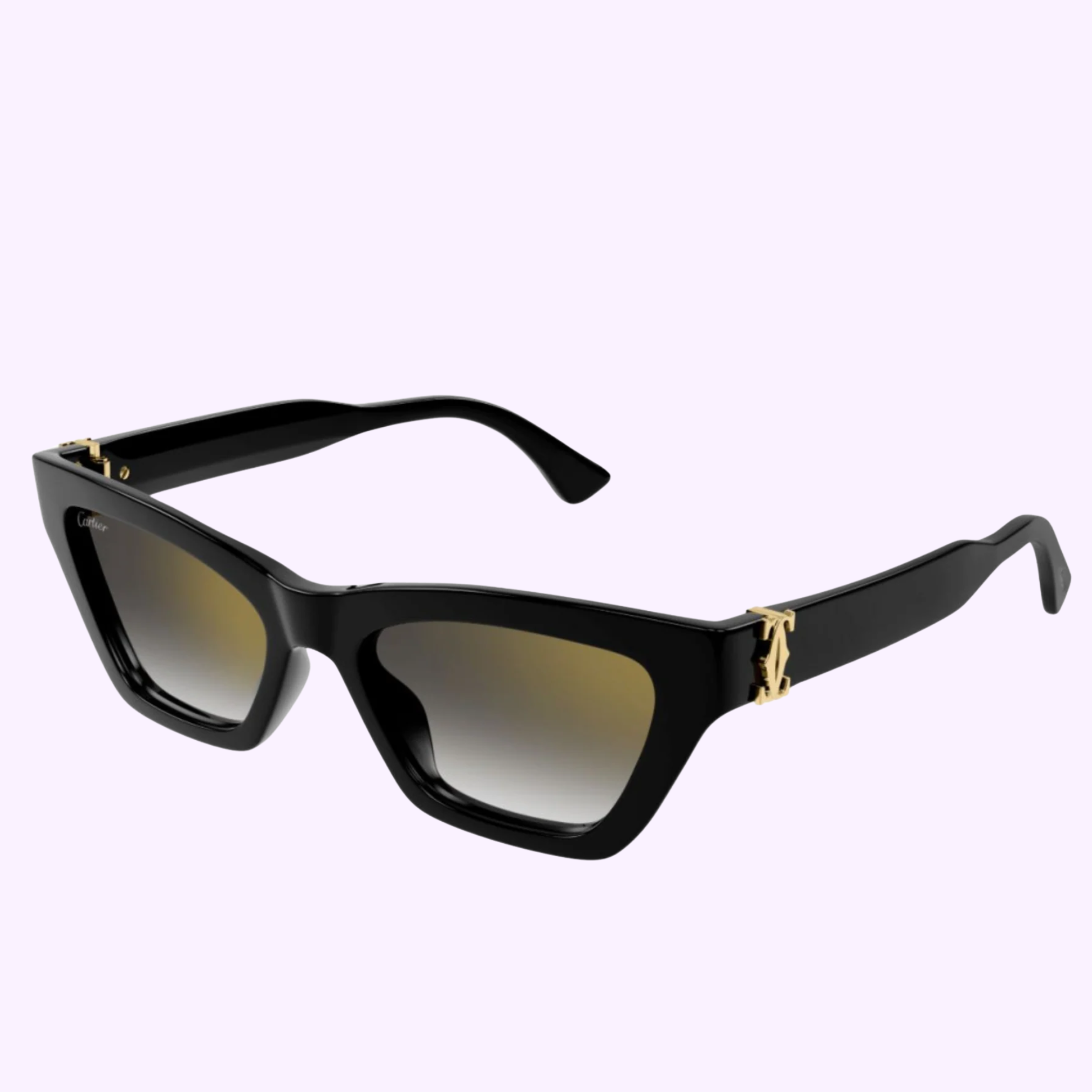 Cartier PARS 160 サングラス ブラック/ゴールド CARTIER-SUNGLASSES-CT0437S-001