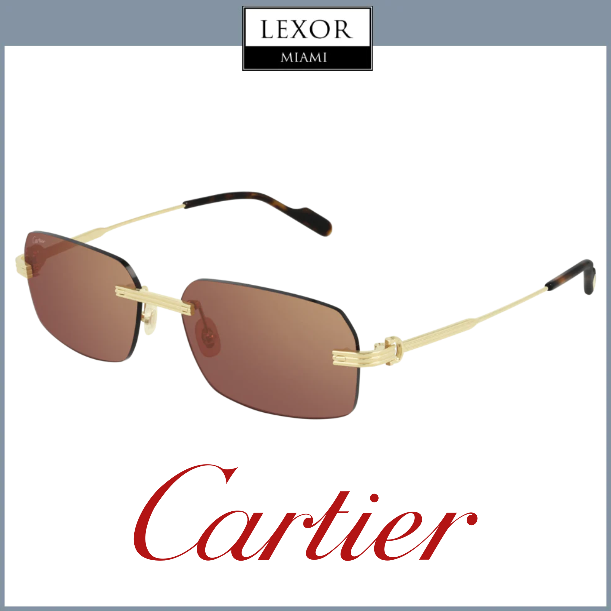 Cartier CT0271S 004 Unisex Sunglasses – Lexor Miami
