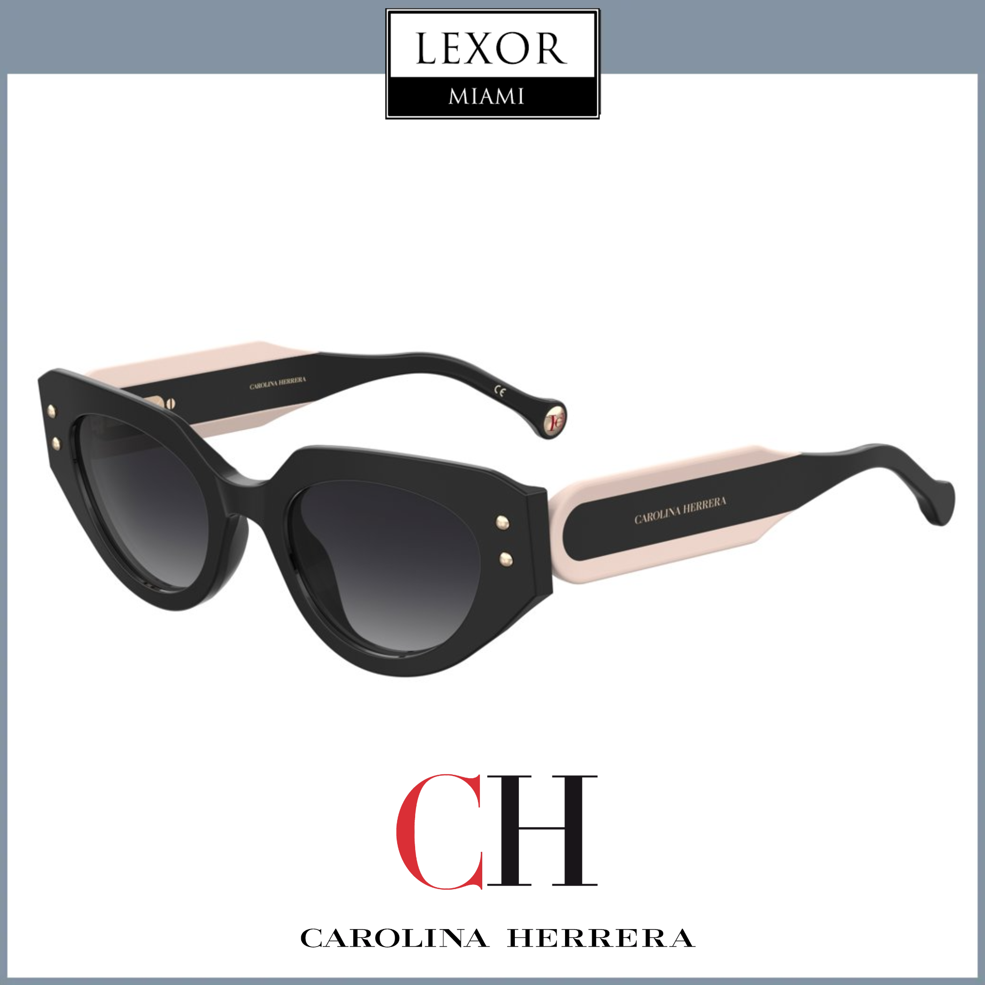 Carolina Herrera Sunglasses HER 0221/G/S 3H2 BLACK PINK  display picture 3