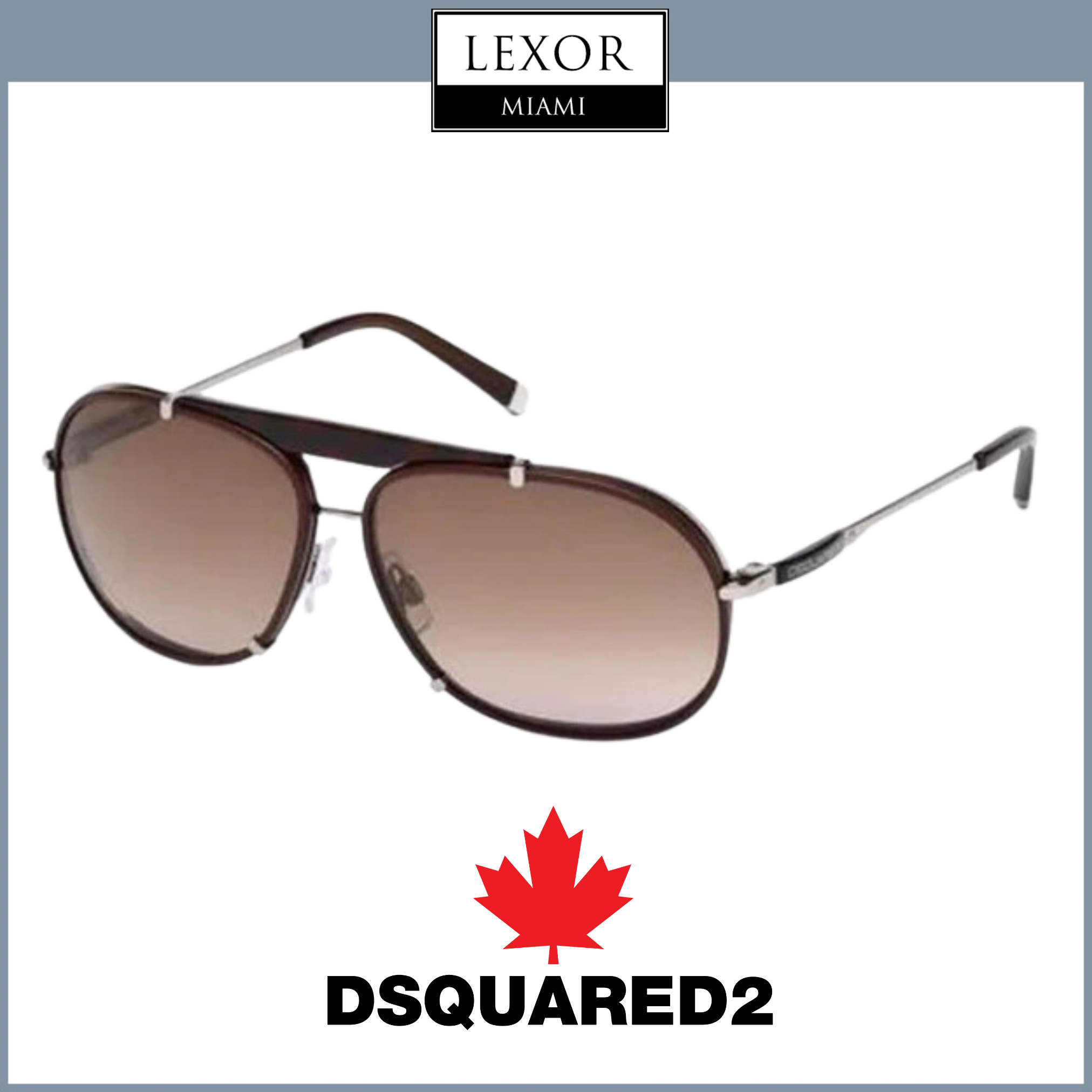 DSQUARED Aviator Sunglasses DSQUARED2 D2 0128/S Aviator Sunglasses | Fashion Eyewear US main image 3