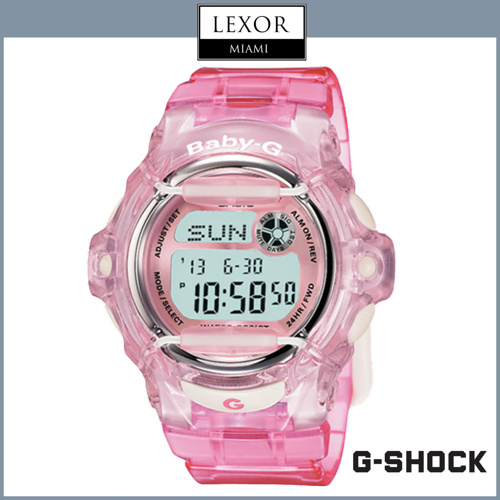 G Shock BG169R 4 Baby G Reloj para mujer con correa de resina rosa Lexor Miami