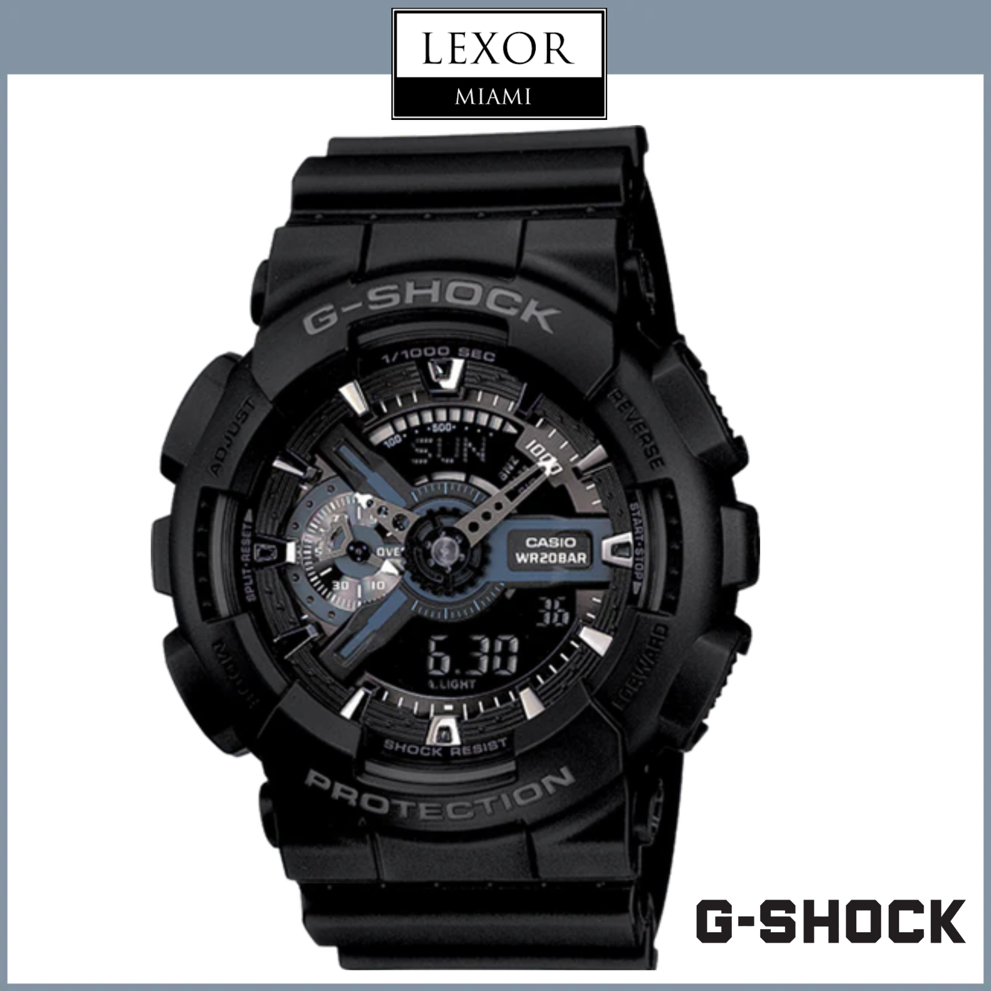 G-Shock GA110-1B Analog Digital Black Resin Strap Men Watches