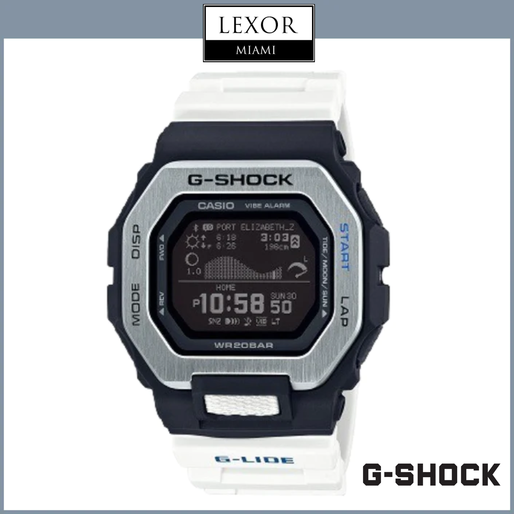 G-SHOCK G-LIDE ホワイト/ブラック G-SHOCK 【G-SHOCK】G-LIDE(Gライド) / スマートフォン連携機能