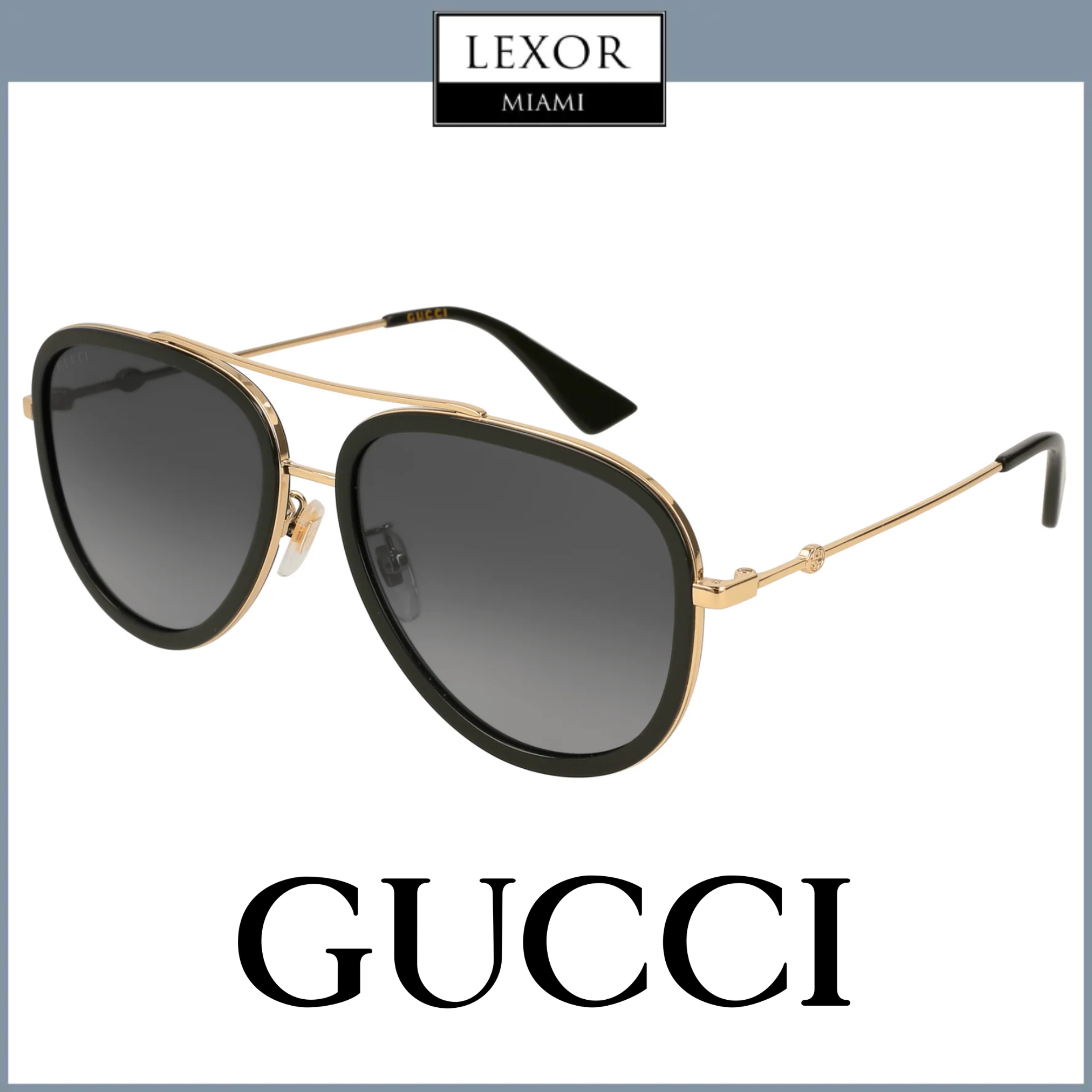 Gucci GG0062S 011 57 Gafas de sol MUJER METAL Lexor Miami