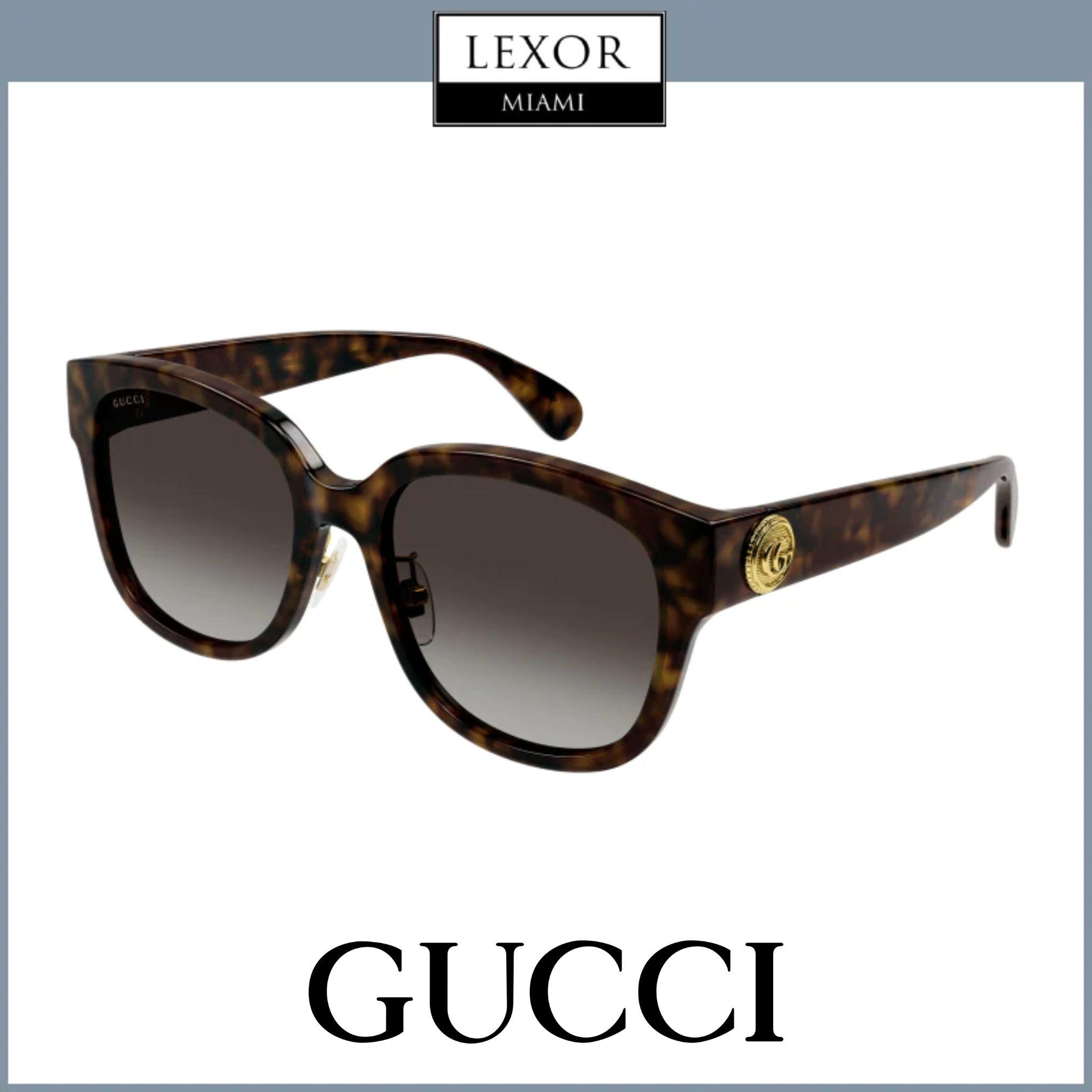 Gucci GG1409SK 002 55 Recycled Acetate Woman Sunglasses – Lexor Miami