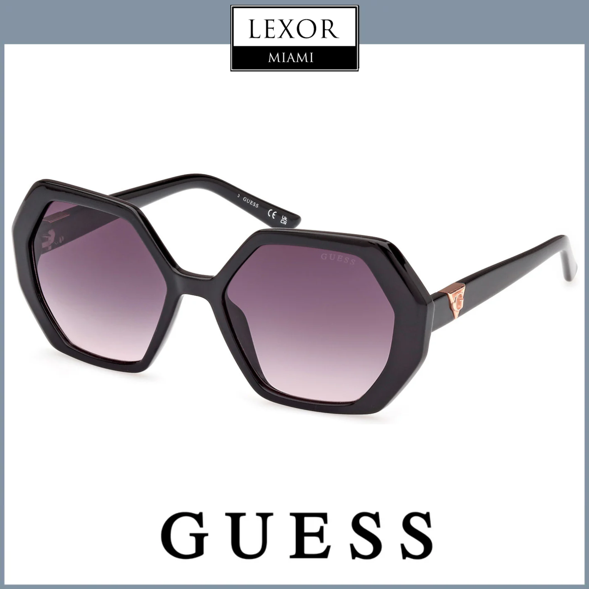 Guess Sunglasses GU7810-68B-54 New with tags Amazon.com: GUESS Sunglasses GU 7878 01D Shiny Black/Smoke  main image 3