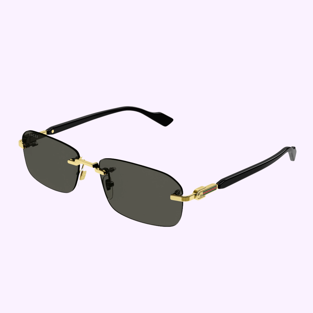 Limited GUCCI unisex sunglasses Gucci GG1857S 001 Rectangular Sunglasses Black - eye-oo.com main image 4