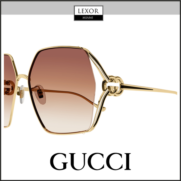 Gucci GG1322SA-004 64 Sunglass WOMAN METAL
