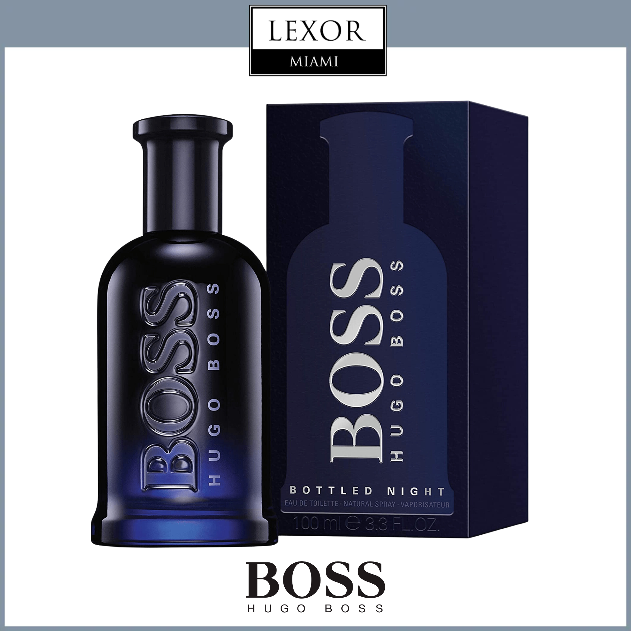 Hugo Boss Bottled Night 3.3oz. EDT Men Perfume – Lexor Miami