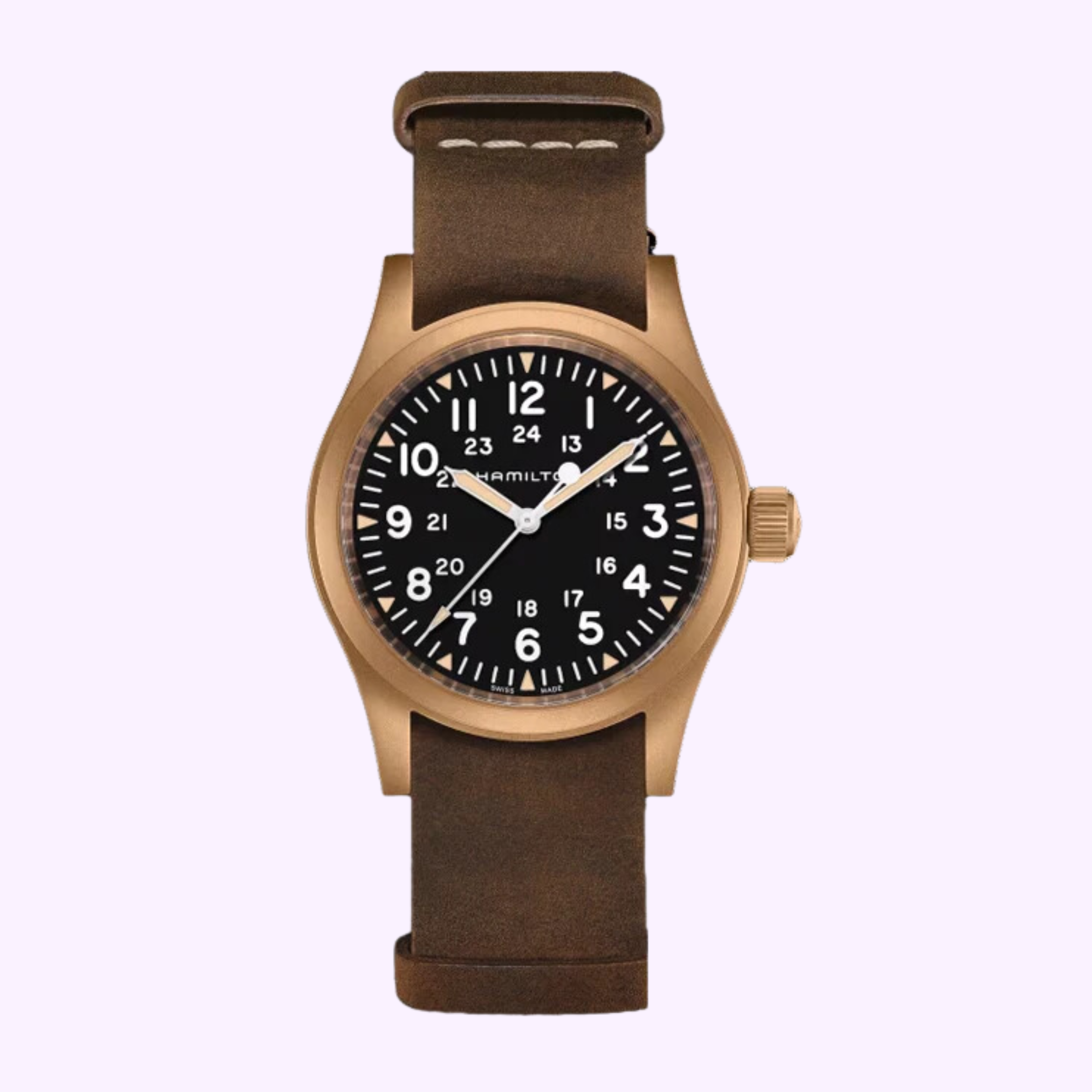 HAMILTON クォーツ腕時計 ブラウンレザー Hamilton Khaki Field Mechanical Bronze Men Watch H69459530 – Lexor