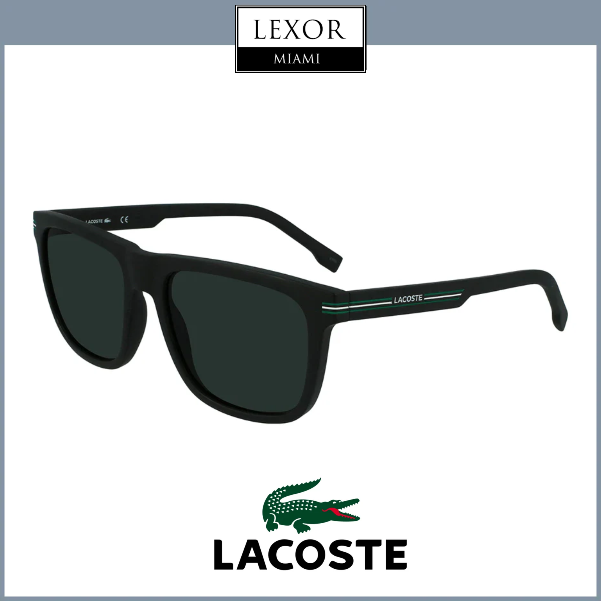 L959S-002 / MATTE BLACK BIO INJECTED SUNGLASSES – Lexor Miami