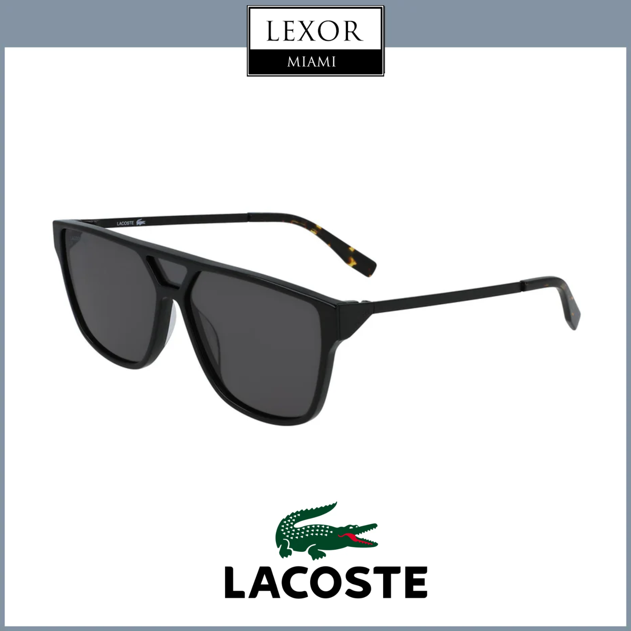 Lacoste L936S 001 Black 60 Unisex Sunglasses – Lexor Miami