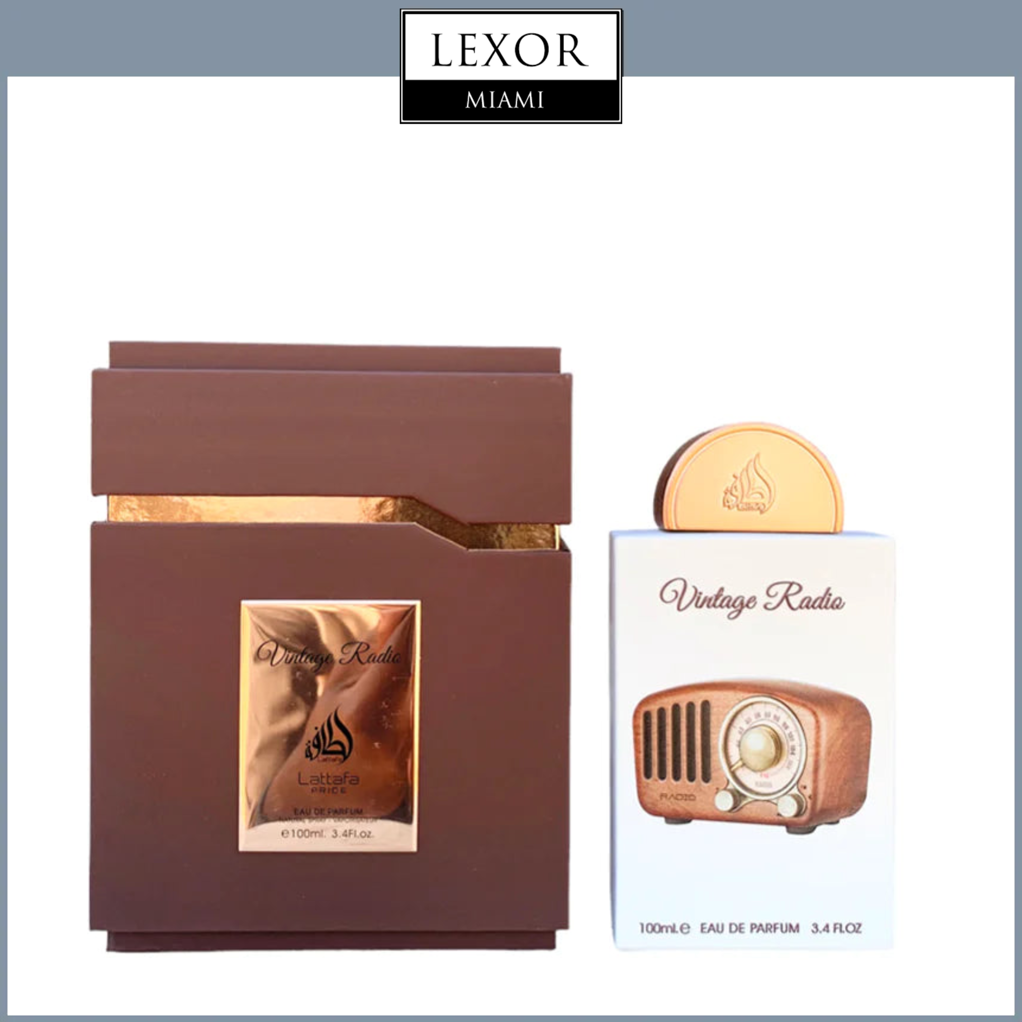 LATTAFA PRIDE VINTAGE RADIO 3.4 oz EDP Unisex Perfume – Lexor Miami LATTAFA PRIDE VINTAGE RADIO 3.4 oz EDP Unisex Perfume – Lexor Miami