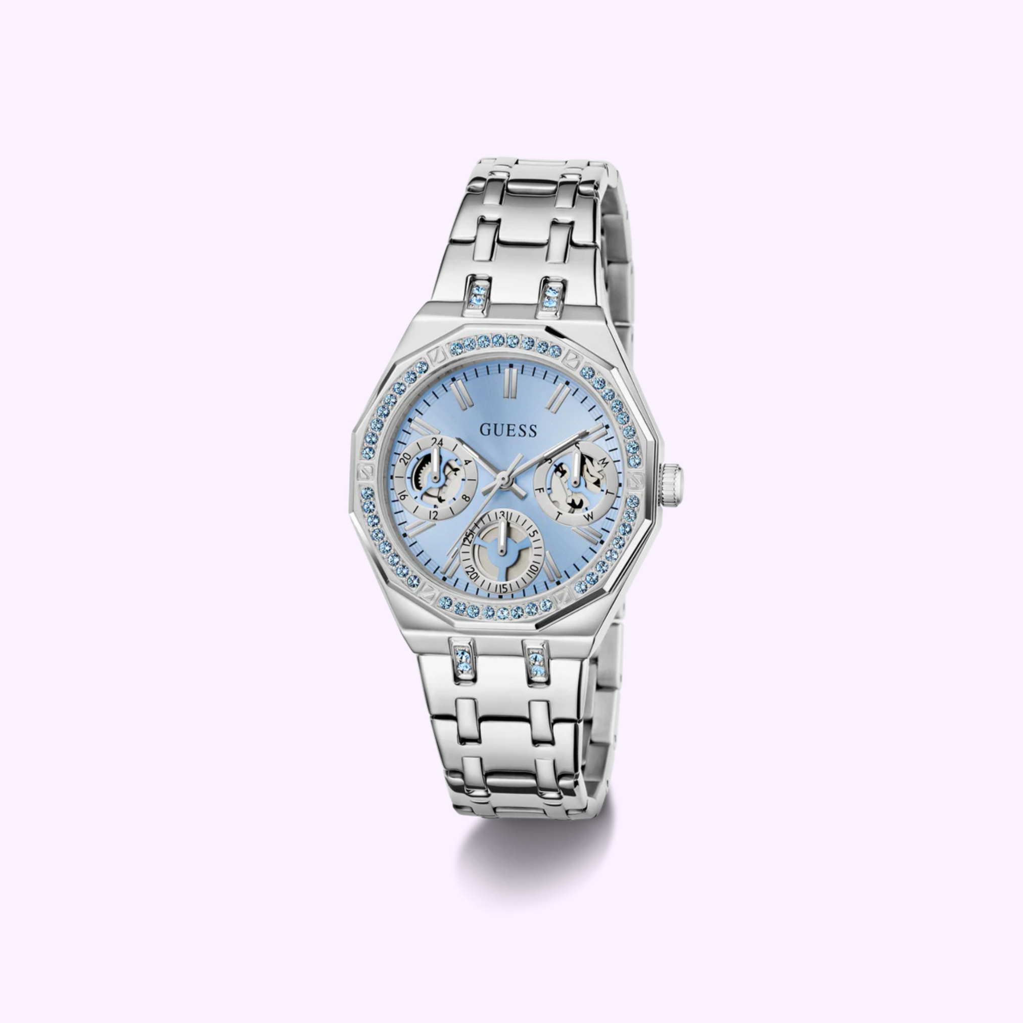 Guess Watches Ladies Swarovski ReCreated Silver Tone GW1009L1