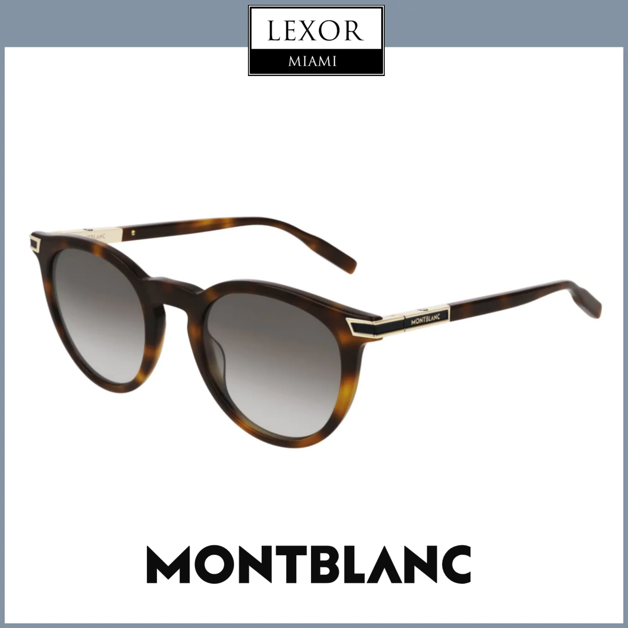 Mont Blanc MB0041S 002 50 Sunglasses Unisex – Lexor Miami