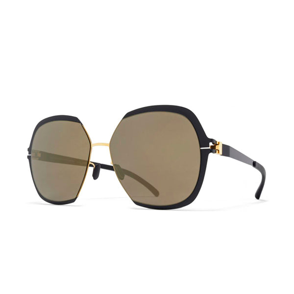 Mykita Felicia Gold- Jet Blk Sunglasses – Lexor Miami display picture 3