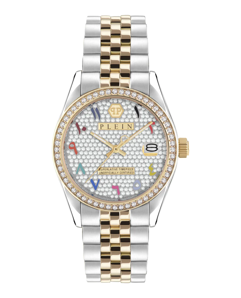 PHILIPP PLEIN PW2BA0123 Date Superlative Crystal Woman Watch 