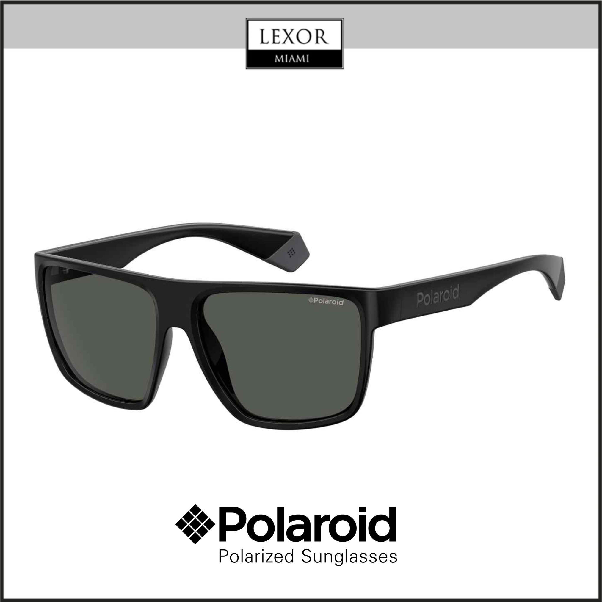 NWT Polaroid Core PLD 6076/S-0807 M9 60mm Polaroid PLD 6076/S 807 BLACK, 60, SQUARE, Polarized  main image 4