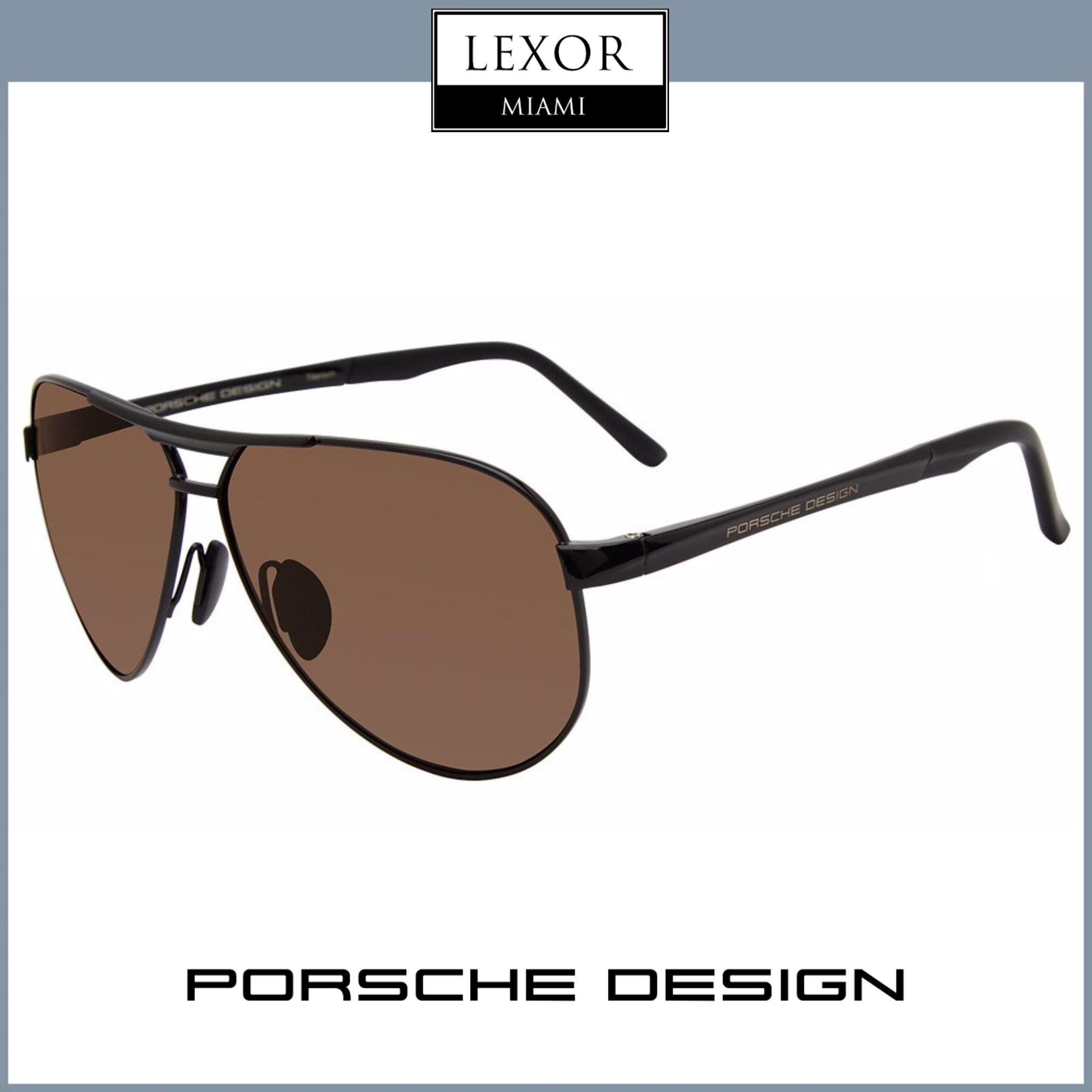 Porsche Design P8649-J-6210 Titan Black Sunglasses – Lexor Miami