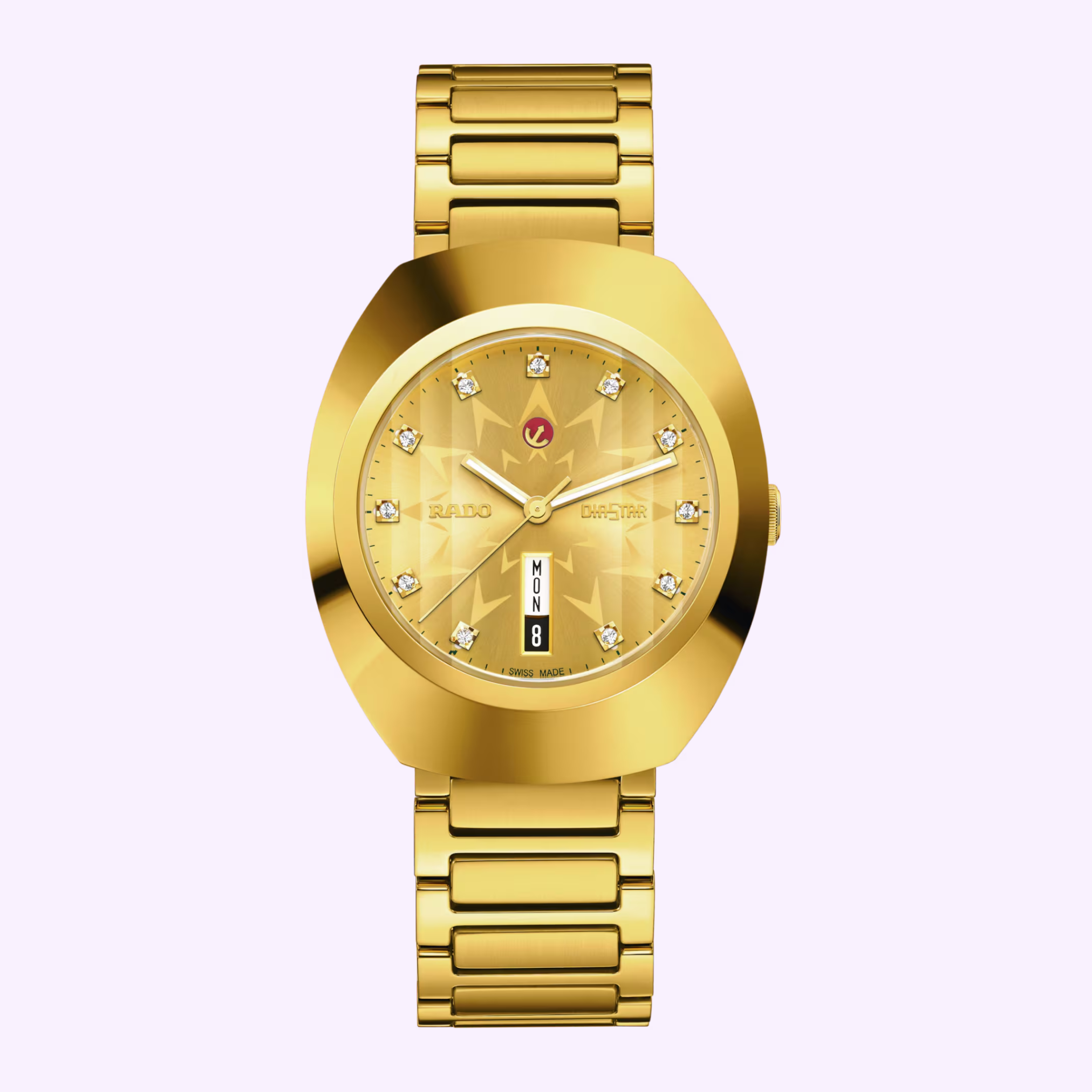 稼働品 新品電池交換 RADO DIASTAR ゴールド文字盤 腕時計 メンズ Rado Watches DiaStar Original Automatic R12161663 – Lexor Miami