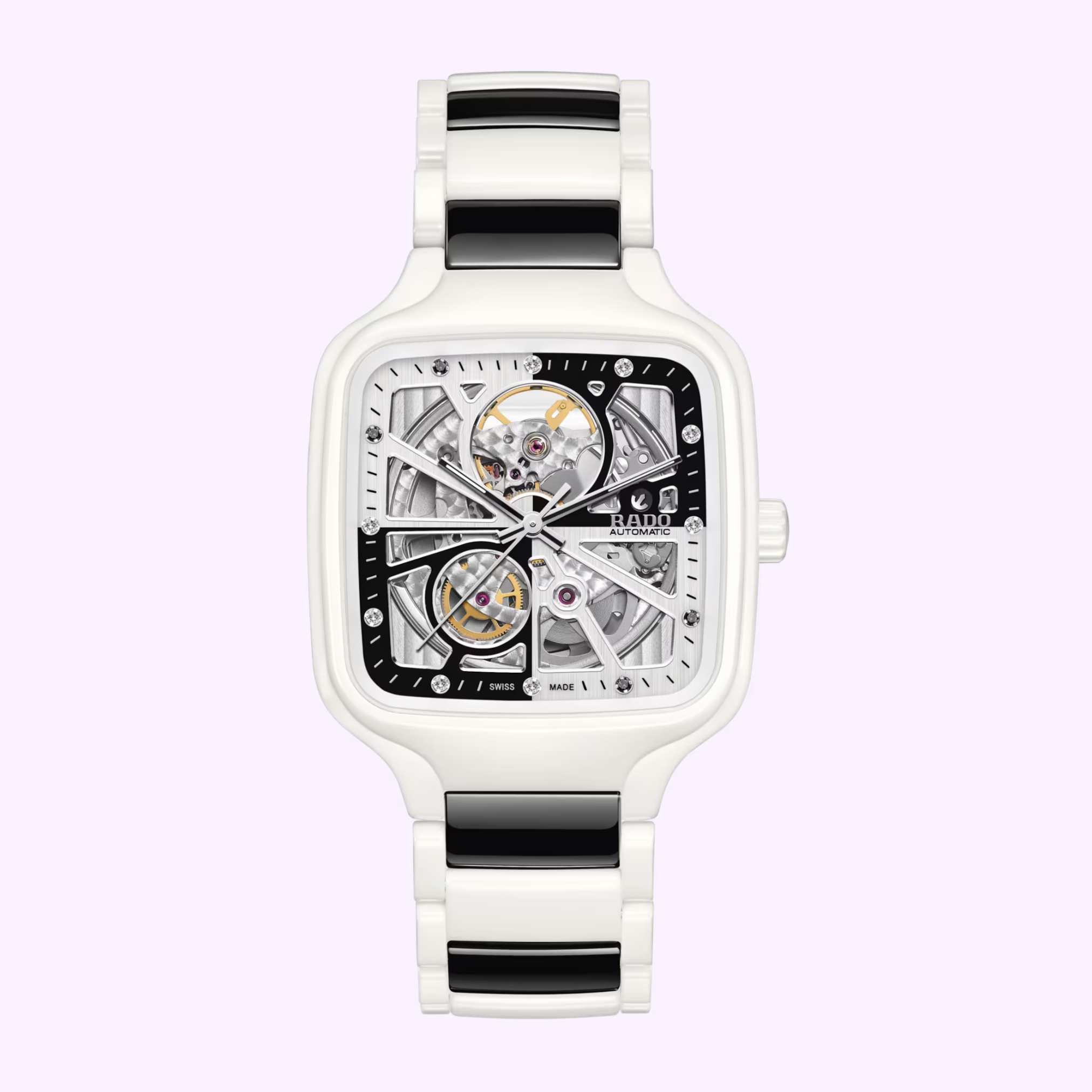 RADOラドー　PLATINUM3542 インカブロック アンティーク時計 Rado Watches True Square Automatic Open Heart Diamonds Limited