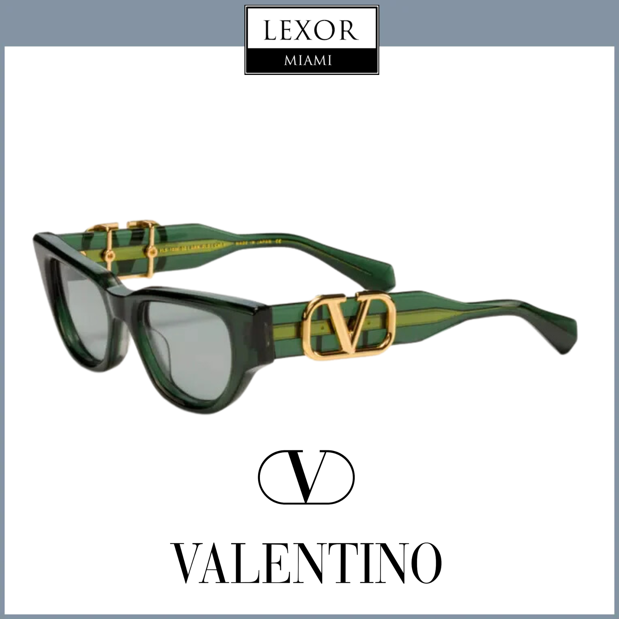 サングラス VALENTINO Unisex SUNGLASSES (VLS-103E-50 GRN-GLD GREEN) VALENTINO GARAVANI: Sunglasses men - Green | Valentino