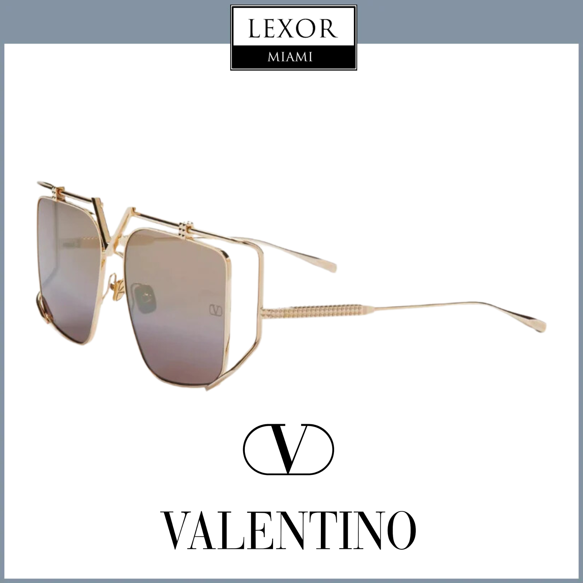 サングラス VALENTINO FW25 Valentino - VLS - b (VLS 166 B) Valentino VLS-116B-59 V-LIGHT Woman Sunglasses – Lexor Miami
