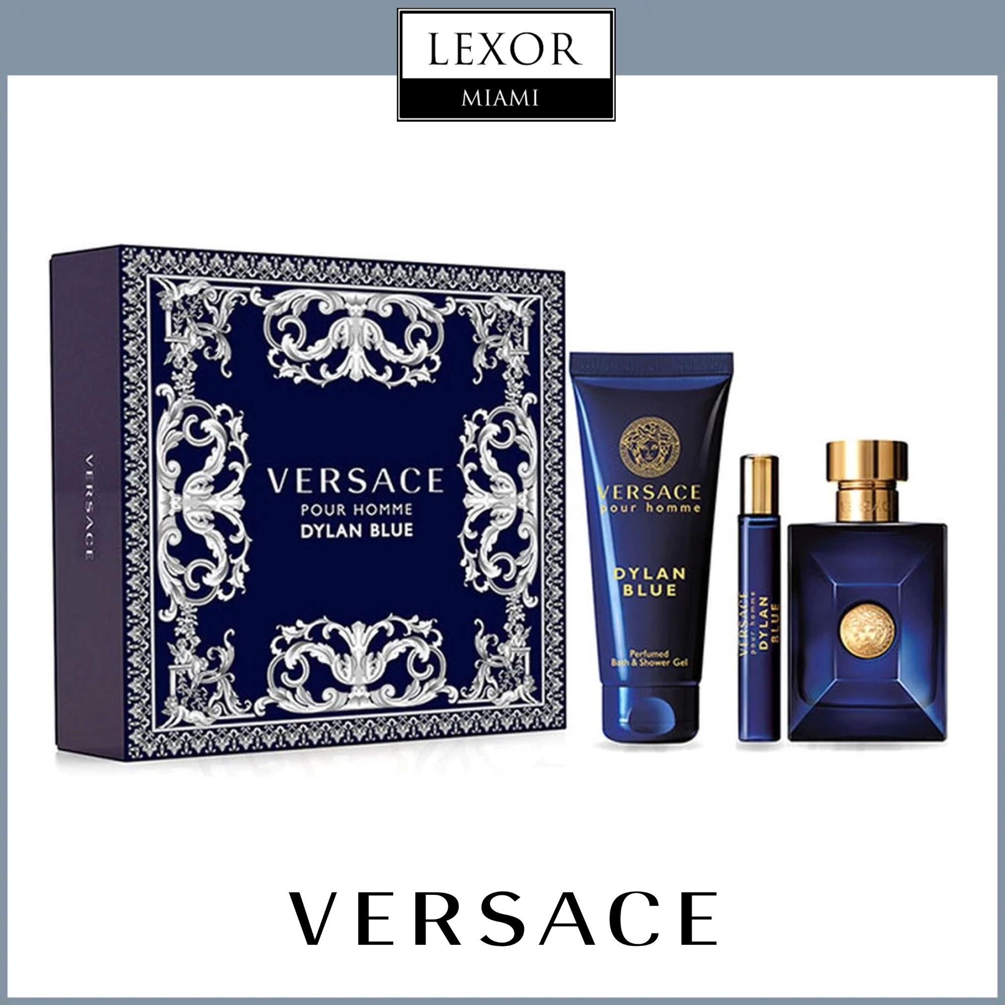 Versace Pour Homme Dylan Blue 3PC Men Set – Lexor Miami