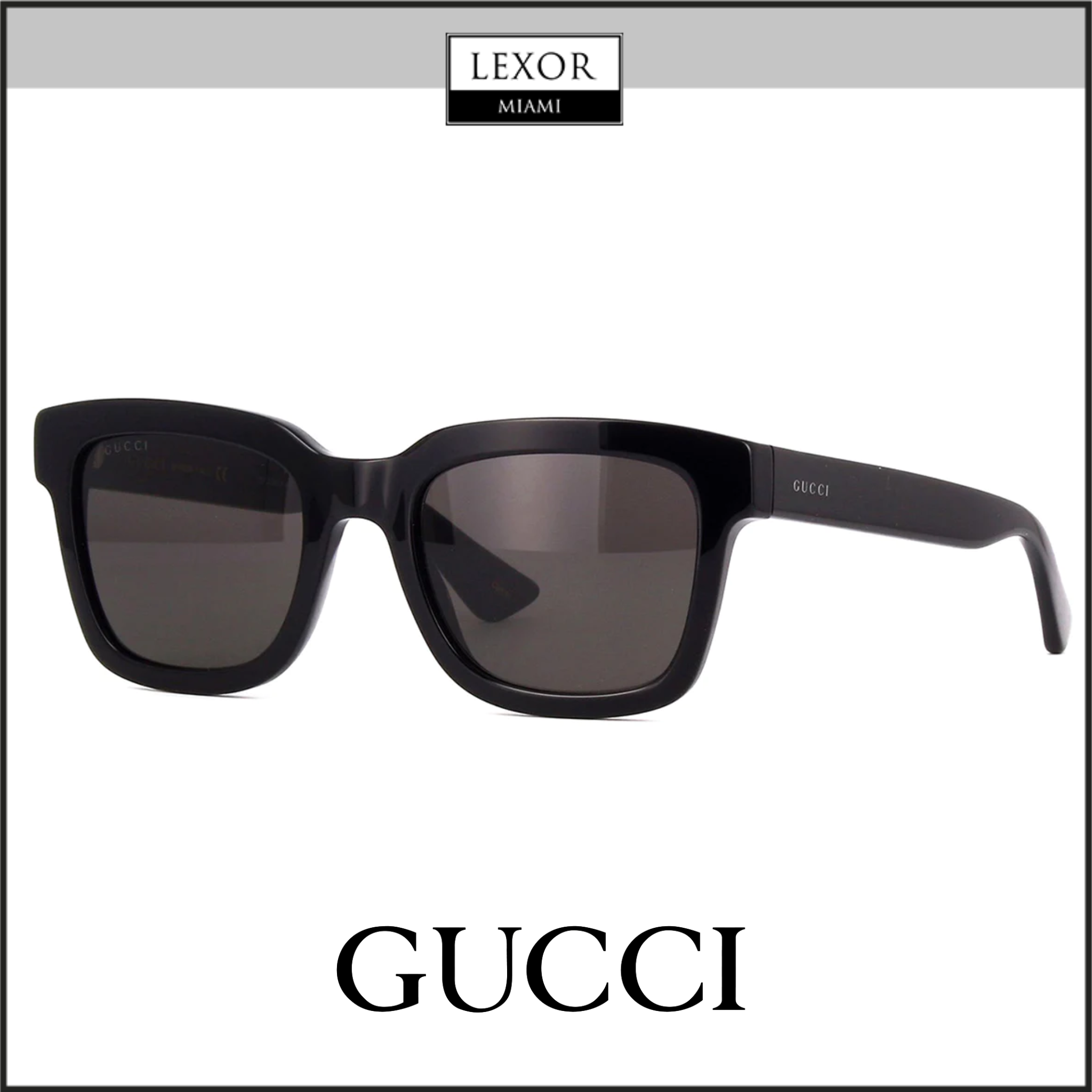 Gucci GG0001SN 001 52 Sunglass MAN ACETATE Lexor Miami