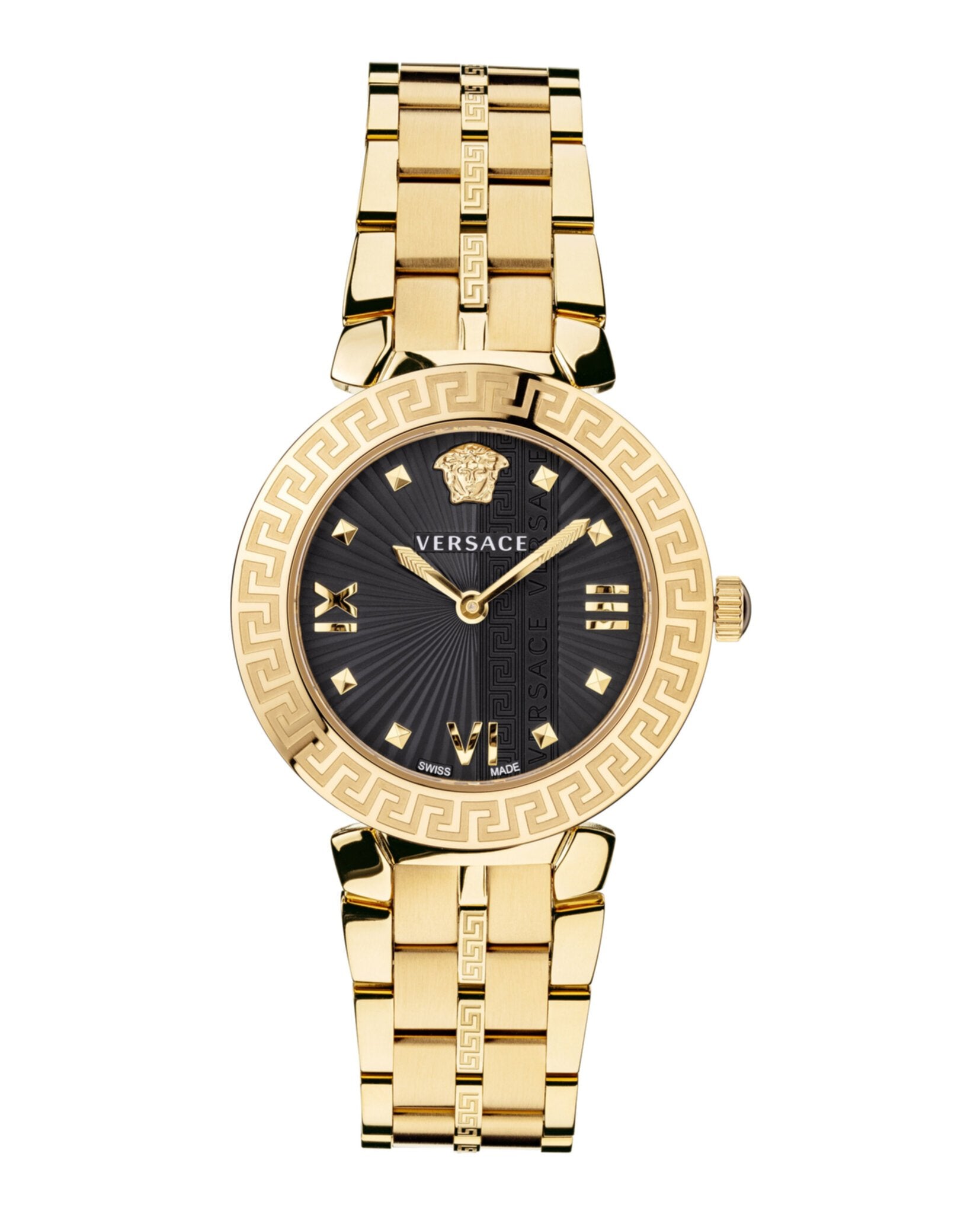 Versace VEZ600521 Greca Icon Gold Stainless Steel Strap Unisex Watches Lexor Miami