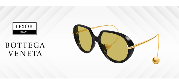 Bottega Veneta Sunglasses BV1436S-001 60 WOMAN METAL—A Masterpiece of Italian Luxury, Now at Lexor Miami