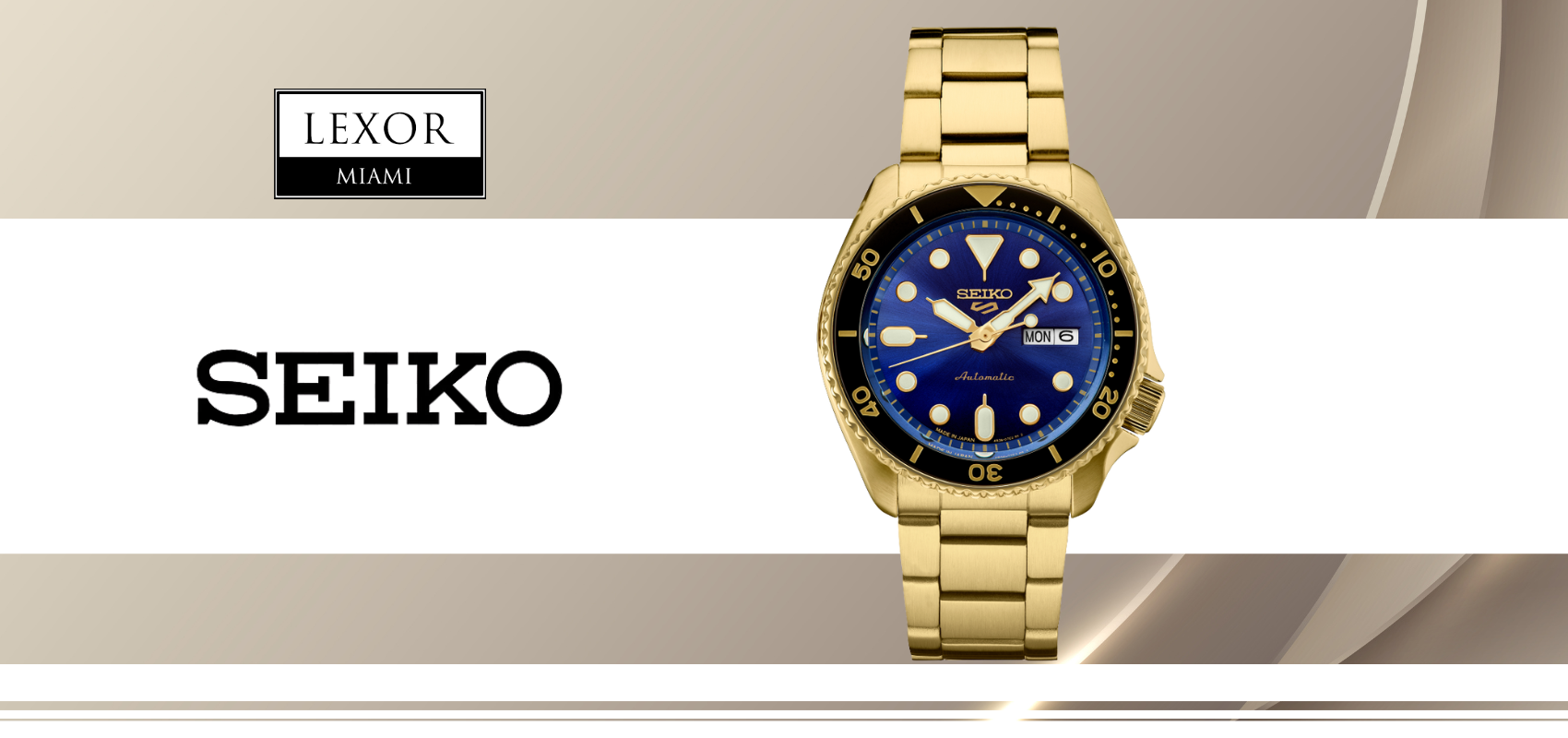Shop Seiko 5 Sports SRPK20 Automatic Watch at Lexor Miami