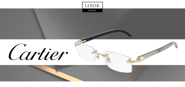The Art of Vision: Cartier CT0046O Horn and Metal Optical Frame Now at Lexor Miami