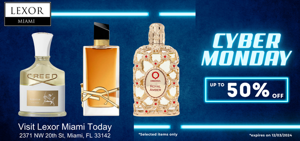 Cyber Monday: Descubra o mundo dos perfumes Creed na Lexor Miami 2024