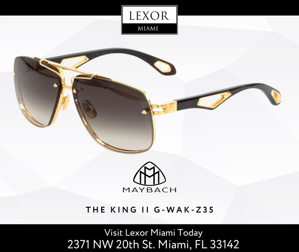 Elevate Your Style with the Exquisite Maybach The King II Sunglasses - Available Now at Lexor Miami