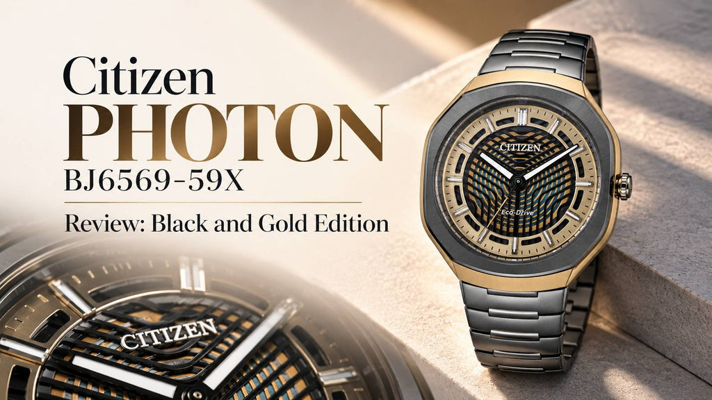 Citizen PHOTON BJ6569-59X Review: Black and Gold Edition – Lexor Miami