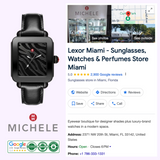 Michele MWW06K000050 Deco Sport Noir Preto Couro Pulseira Relógios Unissex