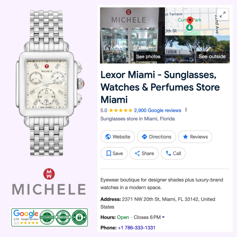 Michele MWW06A000778 Deco Stainless Steel Watch
