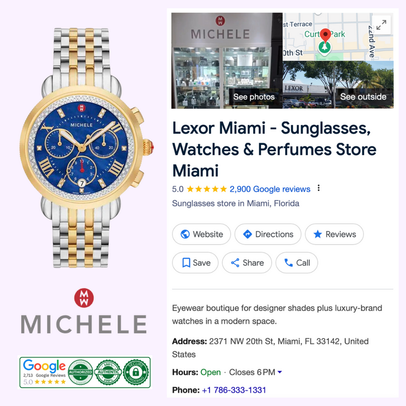 Michele MWW01C000144 Sport Sail Two-Tone Diamond Stainless Steel Watch