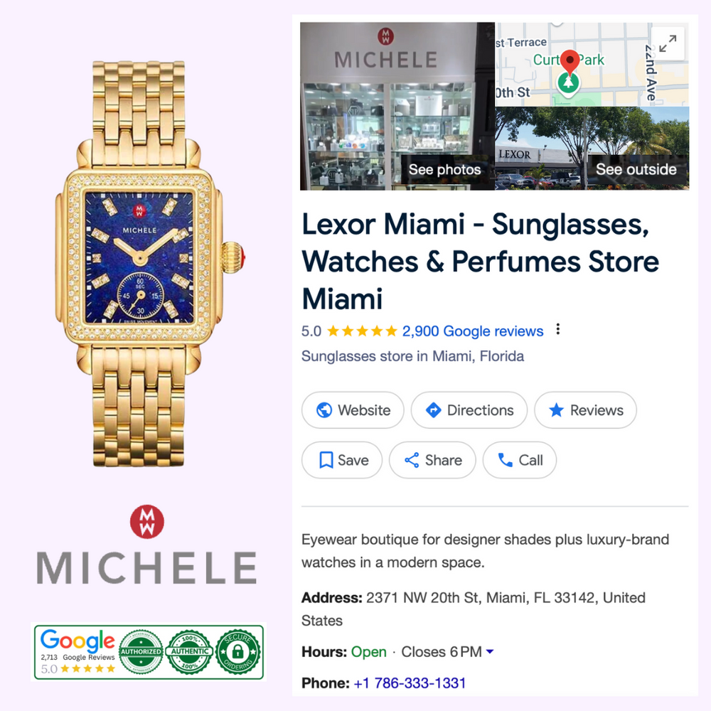 Authentic Michele Watch Diamond Sunglasses Michele | Accessories | Authentic Michele Watch Diamond  main image 2