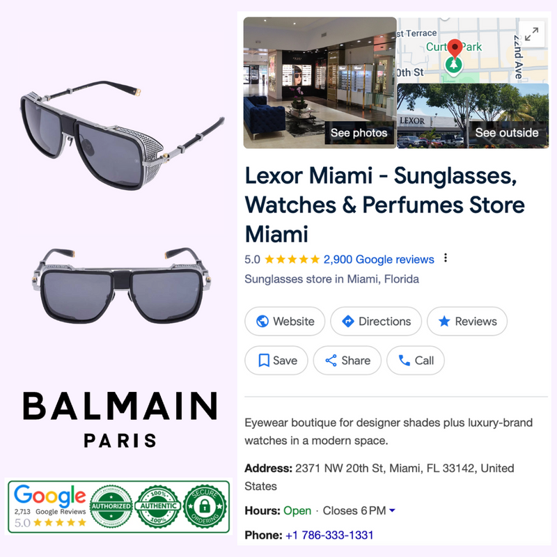 Balmain O.R. BPS-104B 59 Unisex Sunglasses
